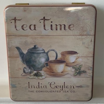 Caja lat&oacute;n (4 Compartimientos) - Tea Time Selection